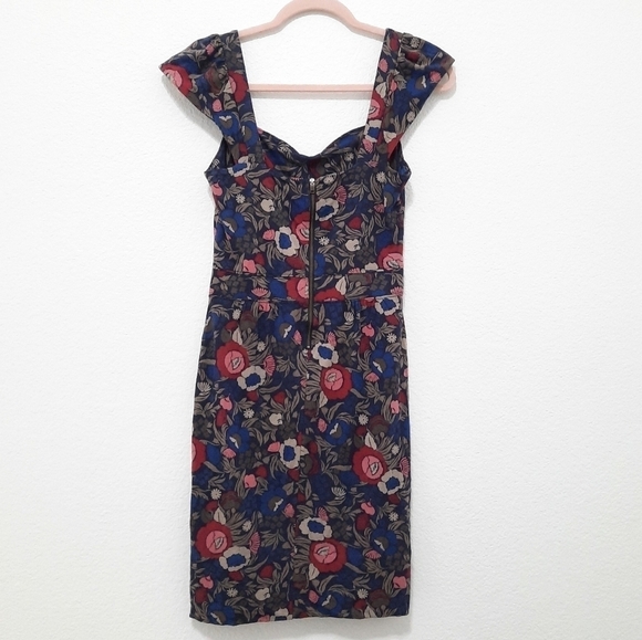 Marc by Marc Jacobs Dark Indigo Multi Floral Dress XS - Picture 2 of 6